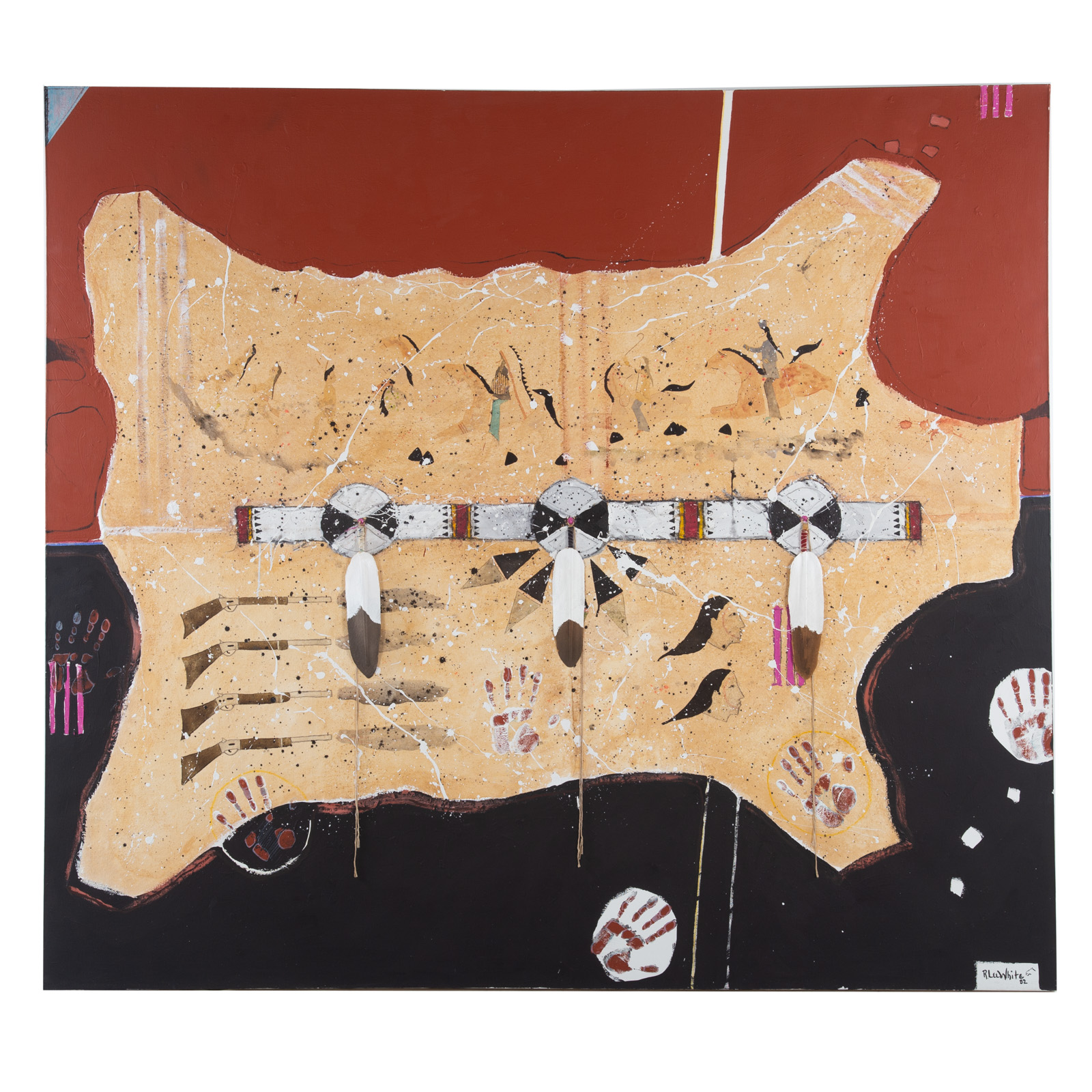 RANDY LEE WHITE. "BUFFALO HIDE,"