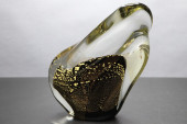 RANDY STRONG 1990 GLASS PAPERW