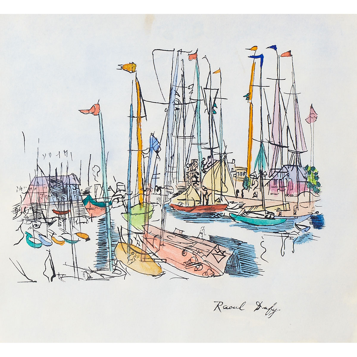 Raoul Dufy (1877-1953) French BOATS
