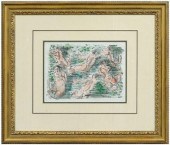 Raoul Dufy color lithograph (F