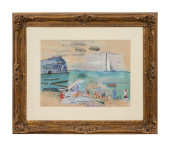 RAOUL DUFY, LA PLAGE D'ETRETAT