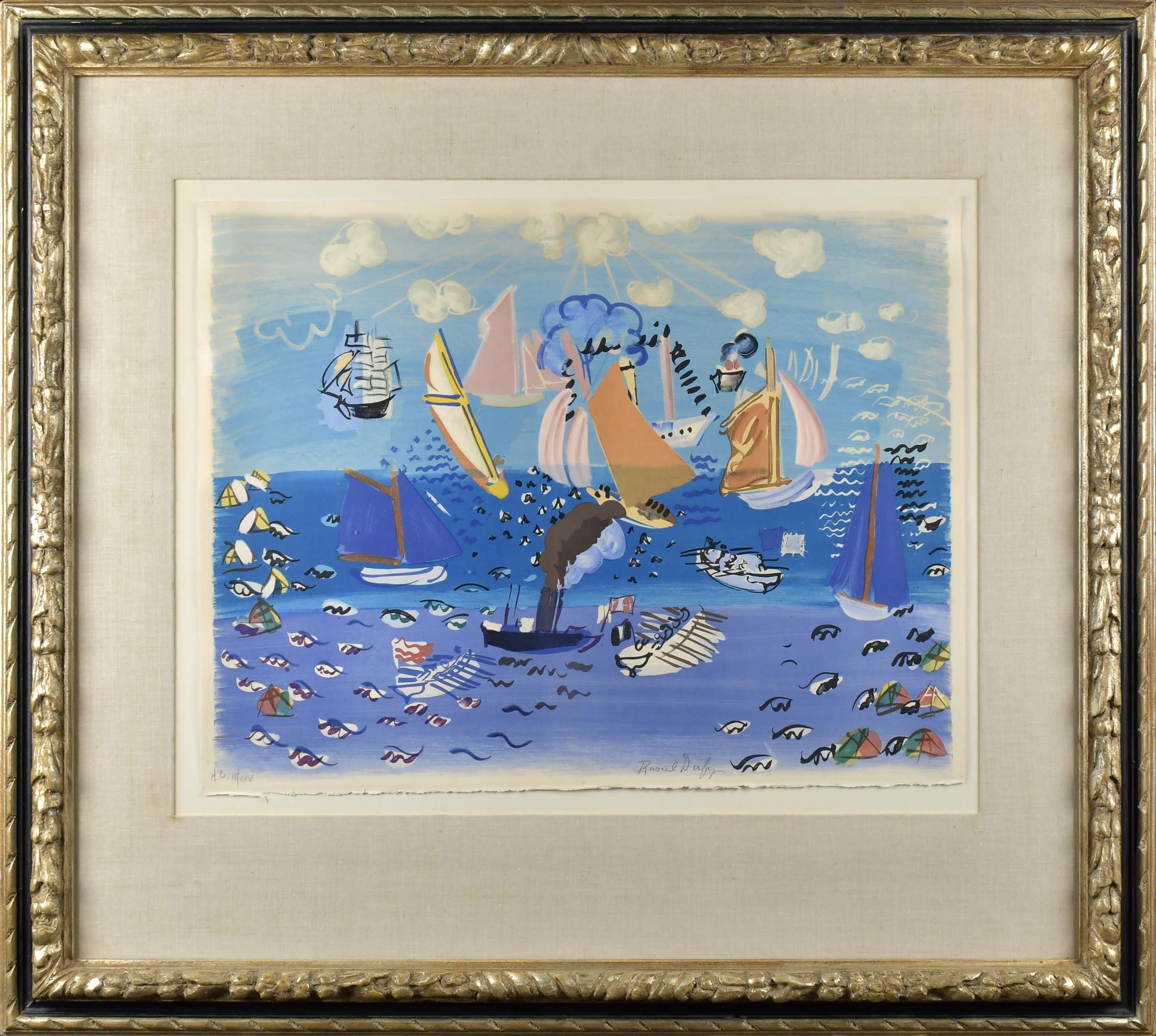 RAOUL DUFY LITHOGRAPH, OCEAN