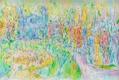 RAOUL DUFY STYLE PAINTING SIGN