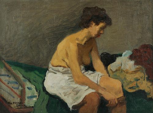 RAPHAEL SOYER (1899-1987) OIL