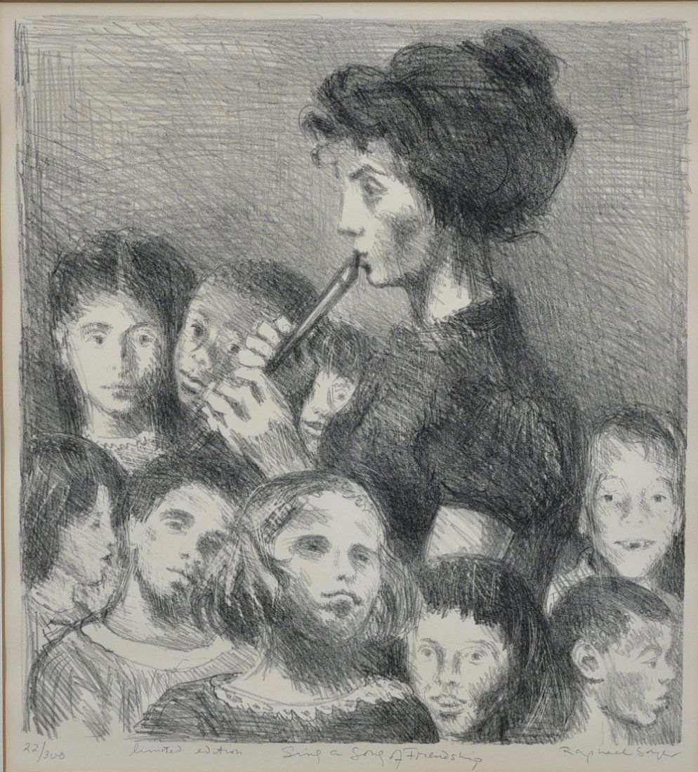 RAPHAEL SOYER (1899-1987), SING A