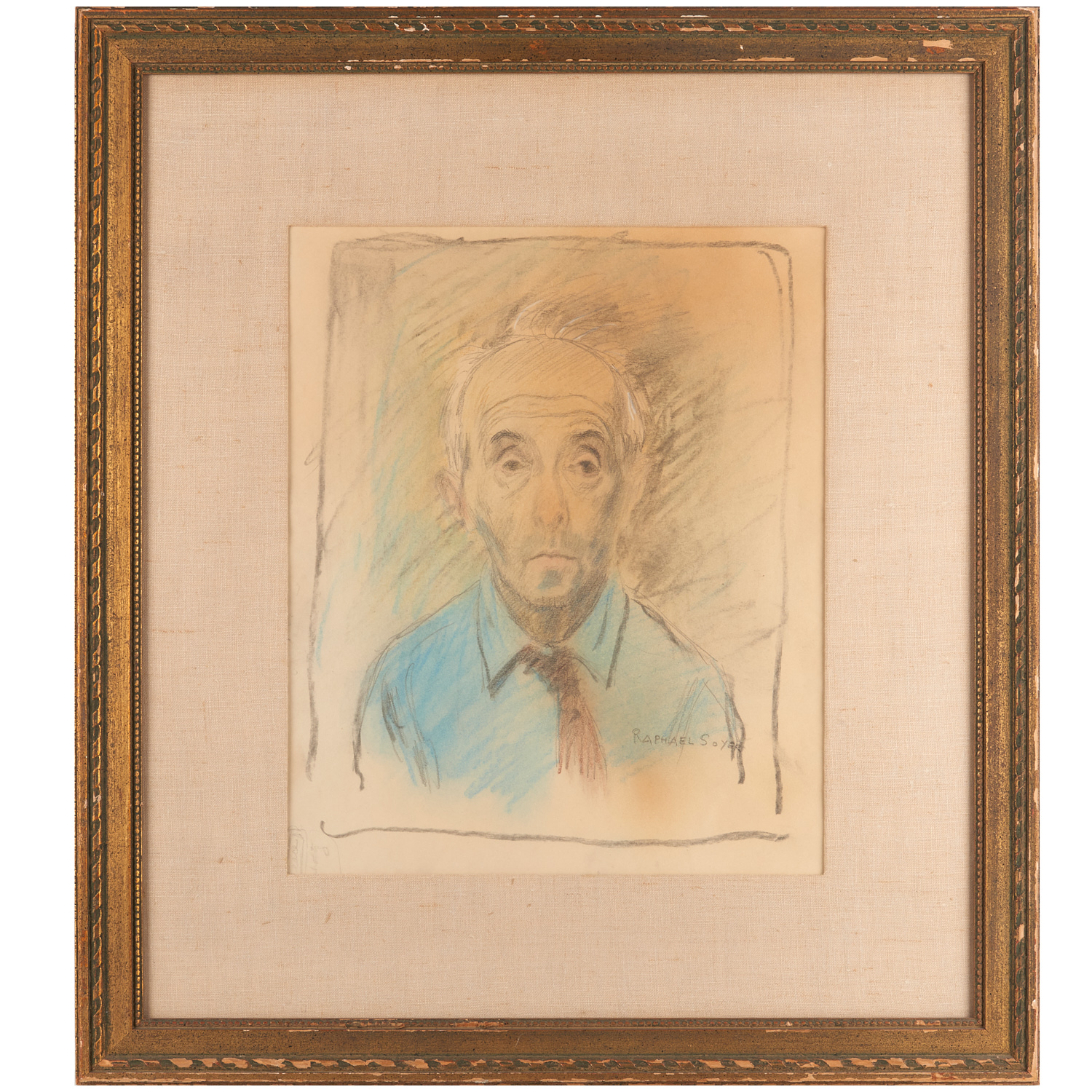 RAPHAEL SOYER, DRAWING Raphael