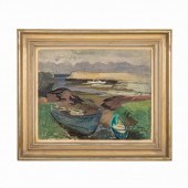 RAPHAEL SOYER, FISHING BOATS B