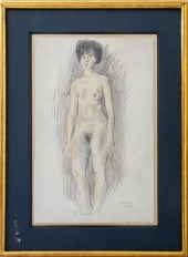 RAPHAEL SOYER NUDE FEMALE GRAP