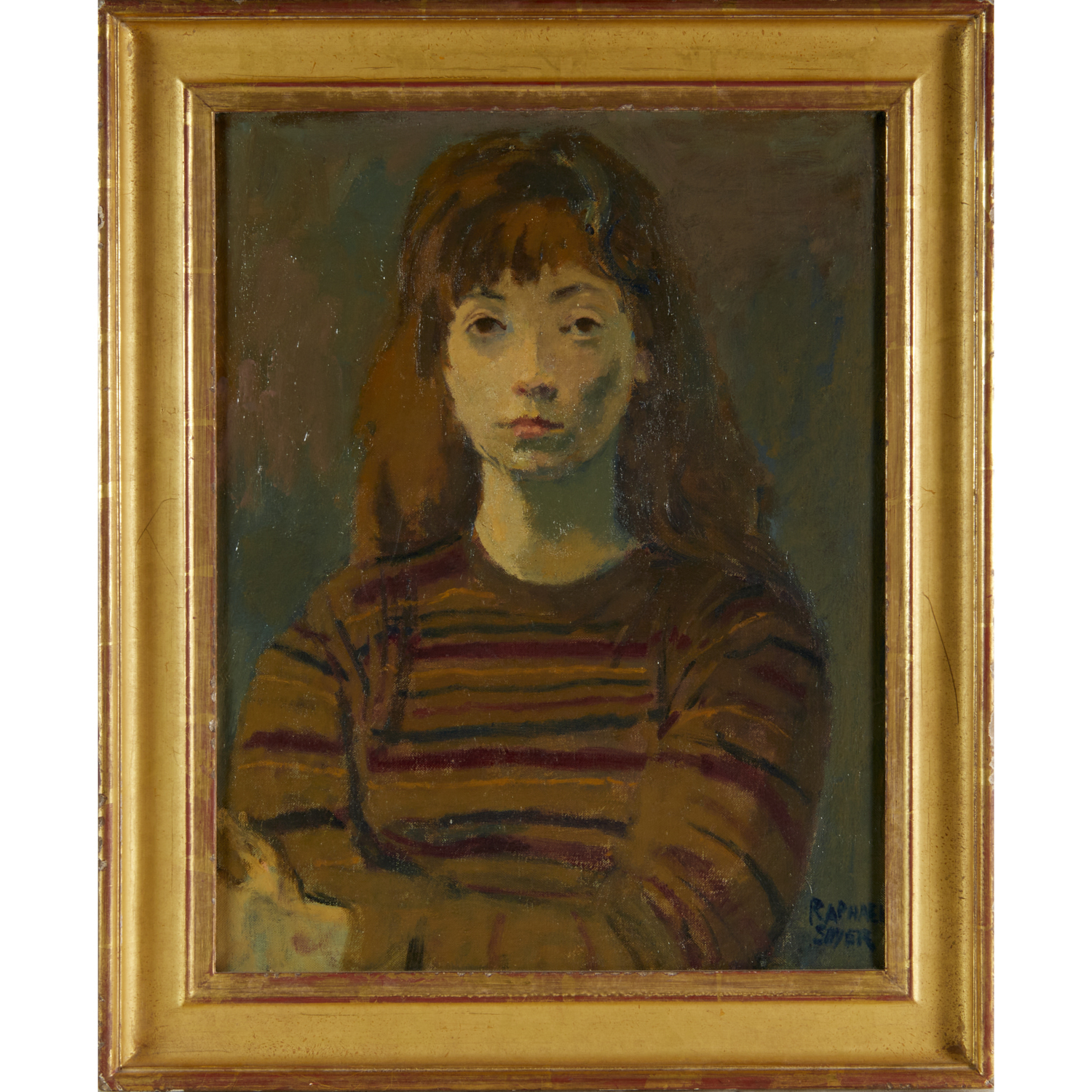 RAPHAEL SOYER, OIL ON CANVAS