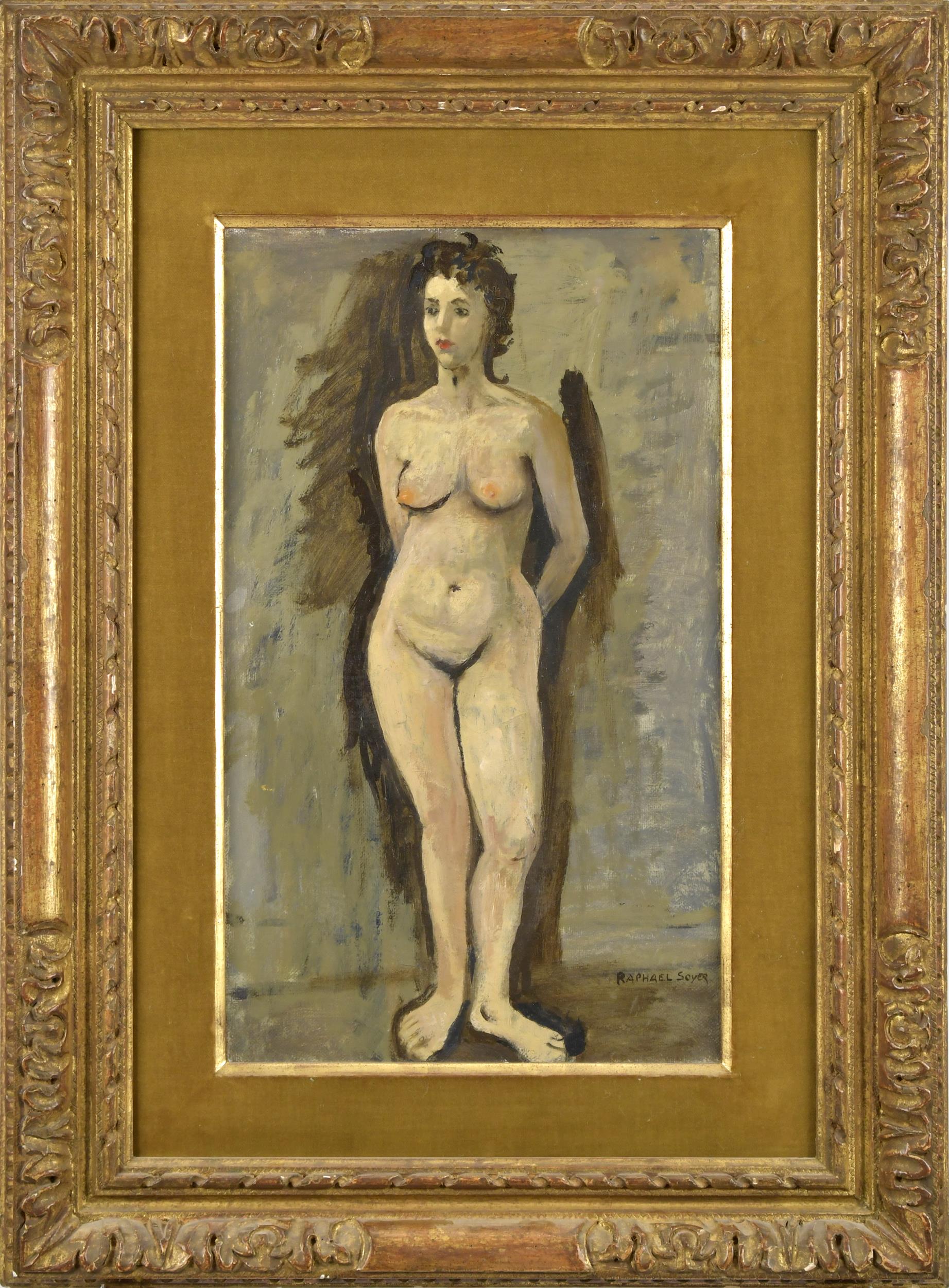 RAPHAEL SOYER OIL ON CANVAS,