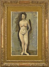 RAPHAEL SOYER OIL ON CANVAS, S
