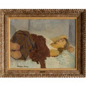 RAPHAEL SOYER, OIL ON CANVAS,