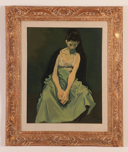 RAPHAEL SOYER SERIGRAPH OF A