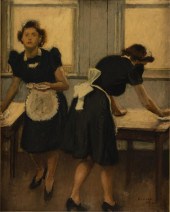 RAPHAEL SOYER, WAITRESSES, OIL