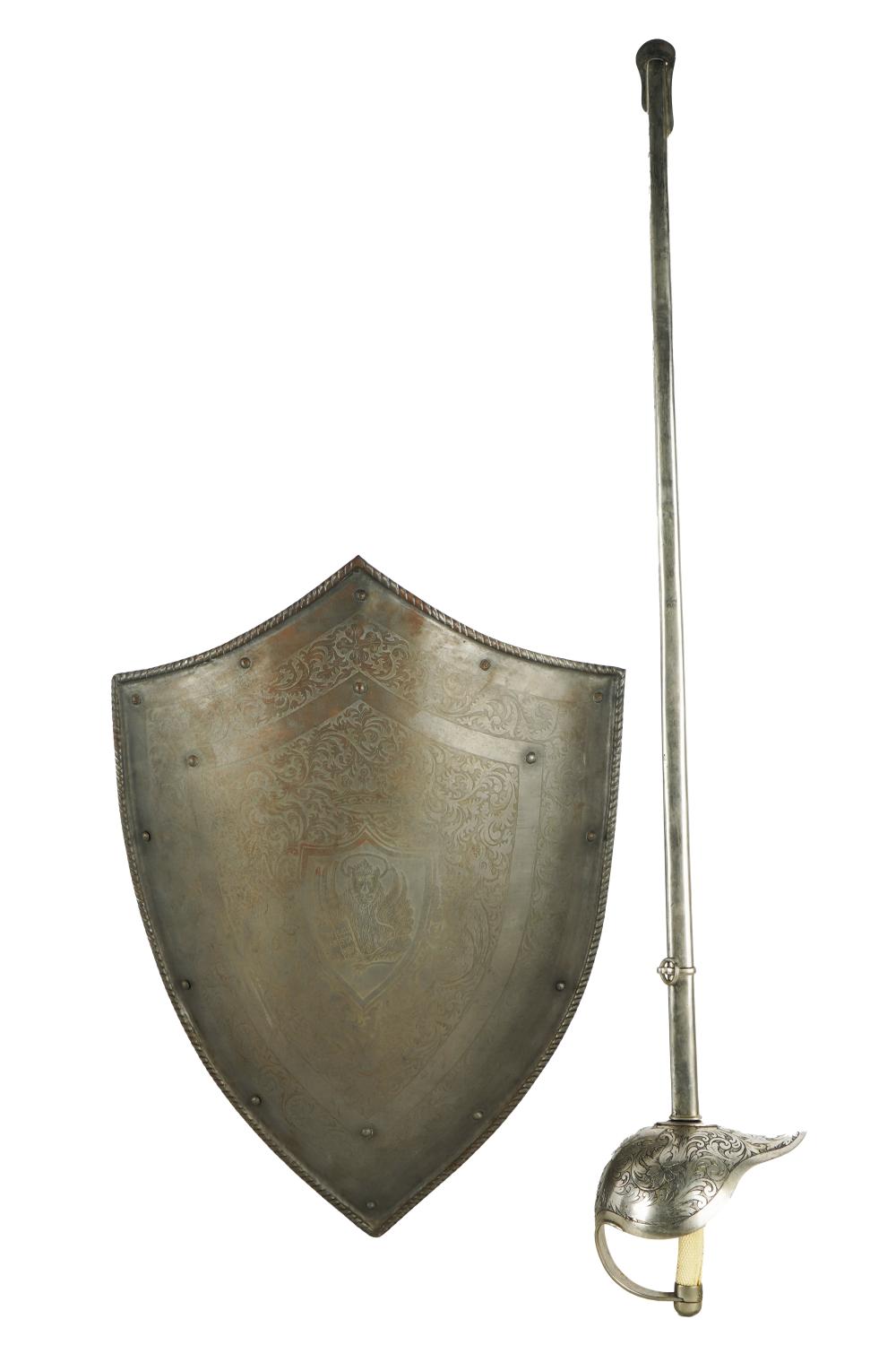 RAPIER WITH SHIELDshield with the