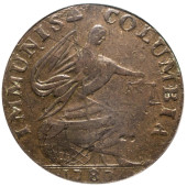 RARE 1787 IMMUNIS COLUMBIA COP
