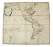 RARE 1797 BRITISH FOLDING MAP