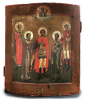 RARE 17TH C. RUSSIAN ICON HAND
