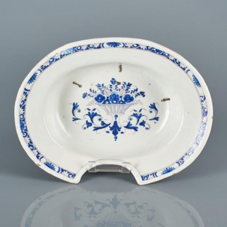 RARE 17TH C. TIN GLAZED FAIENCE