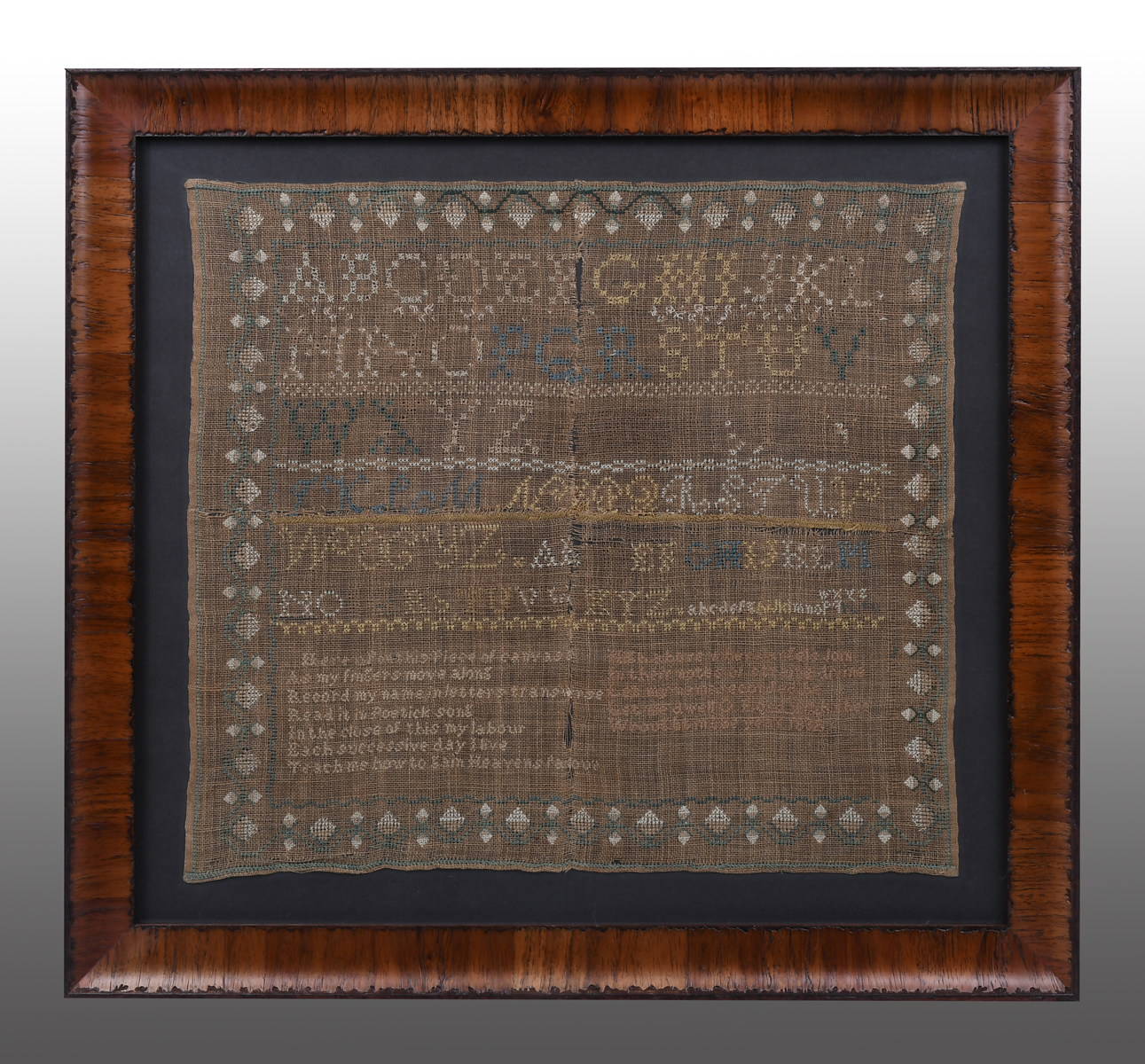RARE 1822 SCOTTISH SAMPLER:
