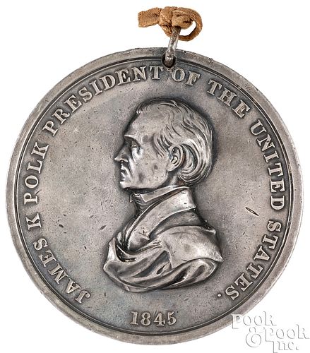 RARE 1845 JAMES K. POLK INDIAN