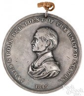 RARE 1845 JAMES K. POLK INDIAN
