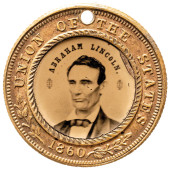 RARE 1860 LINCOLN AND HAMLIN C