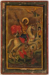 RARE 18C. MELKITE ICON OF ST.