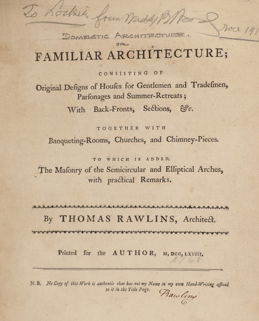 RARE 18TH C. BRITISH FOLIO BOOK
