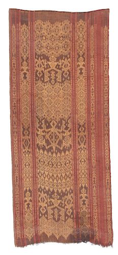 RARE 19TH C. ABACA FIBER CEREMONIAL