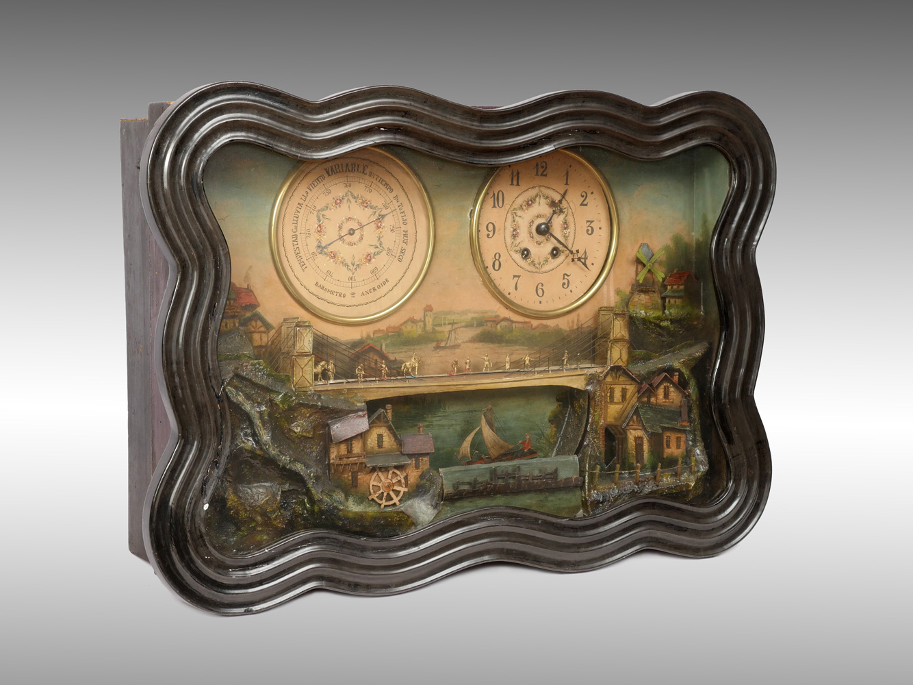 RARE 19TH C. PAINTING DIORAMA