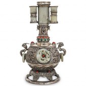 RARE 19TH CENT. TIBETAN SILVER