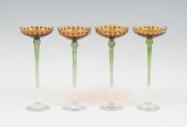 RARE 4 PC. FLORAL PAINTED GERM