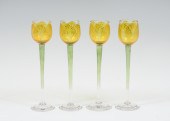 RARE 4 PC. FLORAL PAINTED GERM