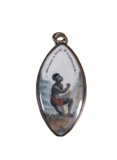 RARE ABOLITIONIST MINIATURE 'R