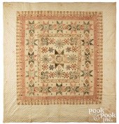 RARE AMERICAN CHINTZ AND BLOCK
