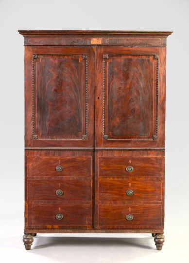 Rare American Classical Inlaid