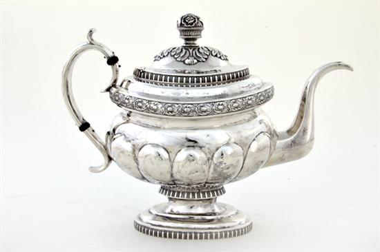 Rare American coin silver teapot by