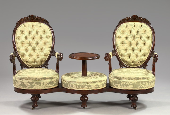Rare American Rococo Revival Carved
