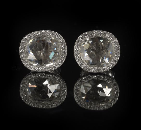Rare and Unusual Pair of Platinum