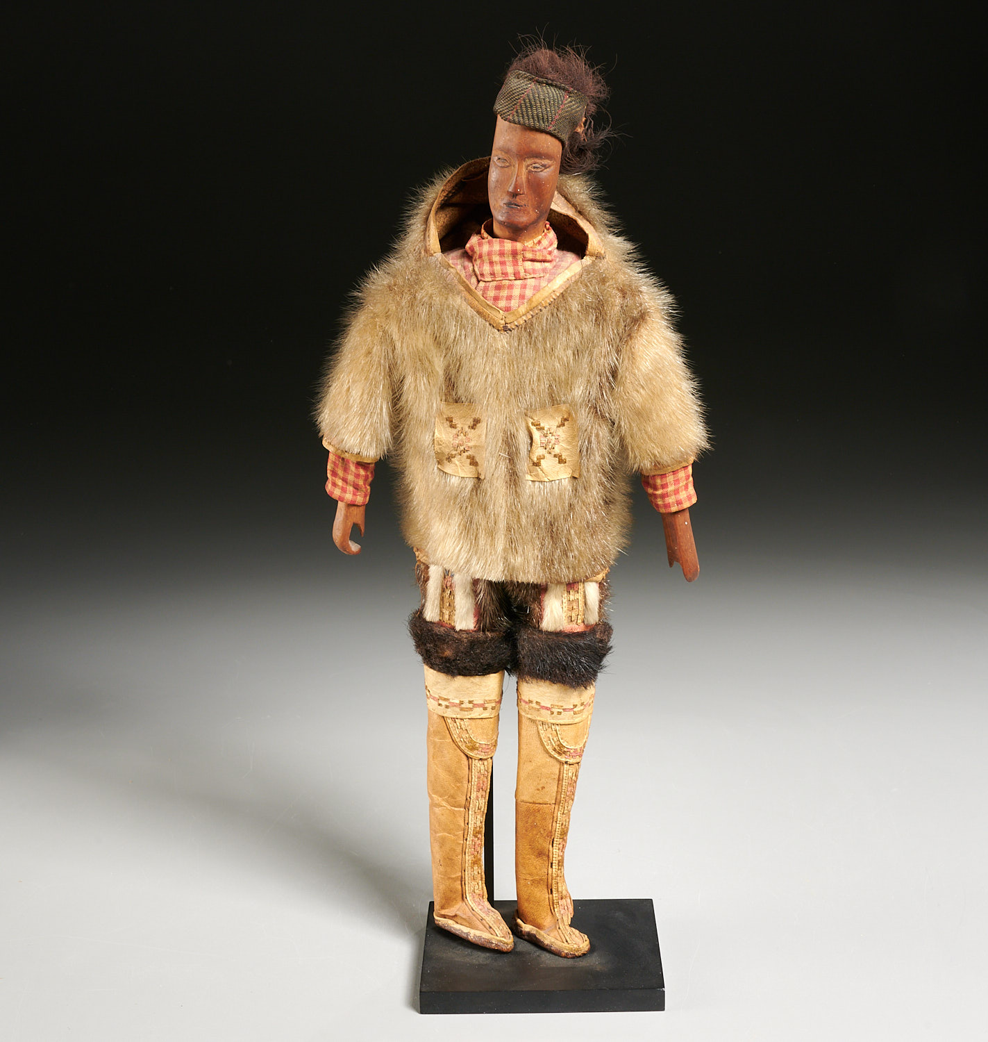 RARE ANTIQUE ESKIMO DOLL Late
