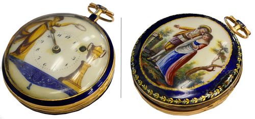 RARE ANTIQUE HUGUENIN HAND