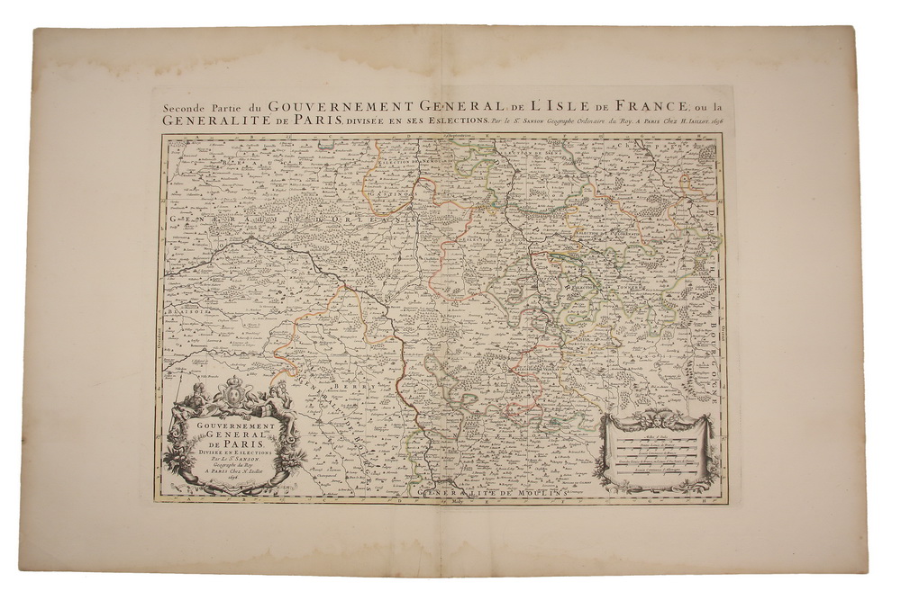 RARE ANTIQUE MAP - Sanson