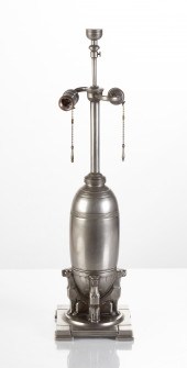 RARE ART DECO LAMP BY OSCAR BA