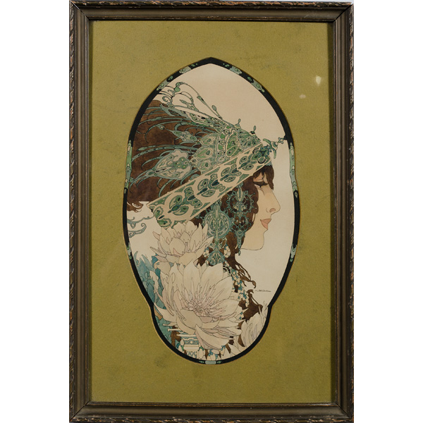 Rare Art Nouveau Studies by