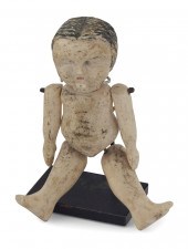 RARE ARTICULATED WHALEBONE DOL