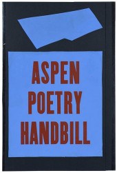 RARE ASPEN POETRY HANDBILL POR