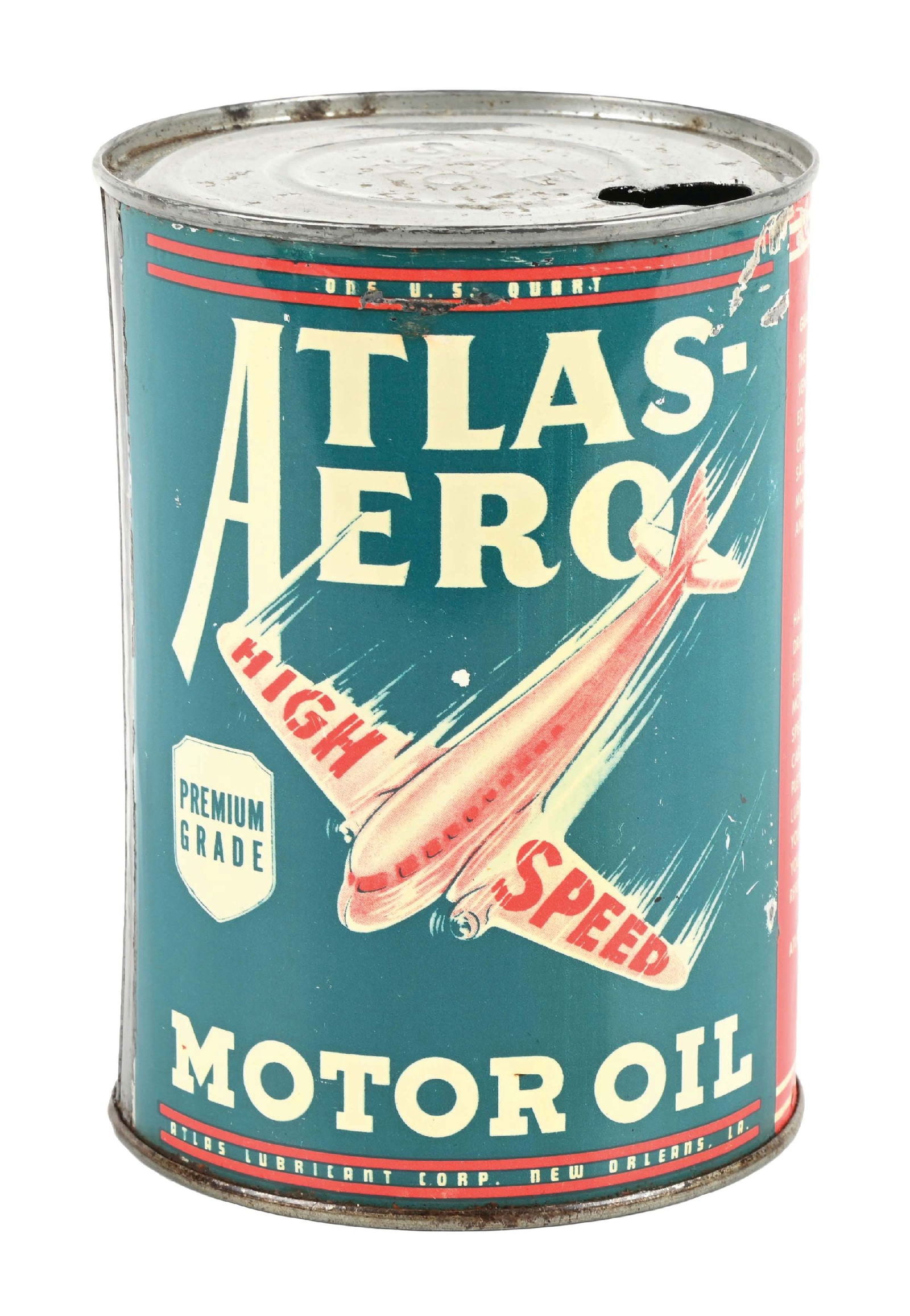 RARE ATLAS-AERO MOTOR OIL ONE QUART
