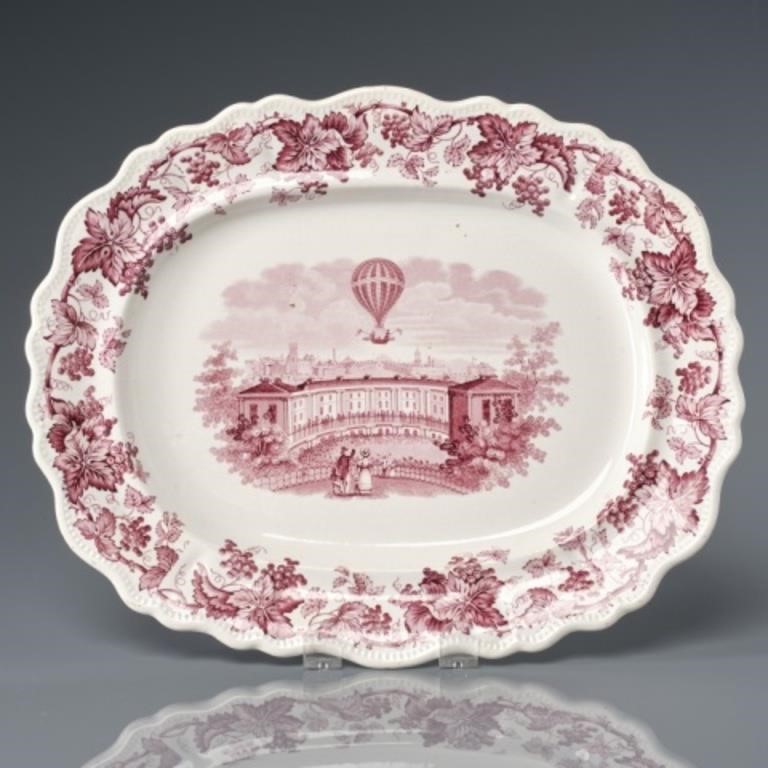 RARE BALLOON POTTERY PLATTERA