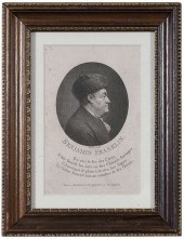 RARE BENJAMIN FRANKLIN ENGRAVI